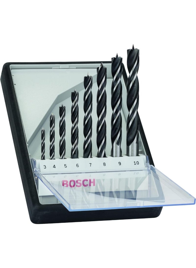 Bosch Wood Drill Bit Set 8pc Brad Point PTW2609255215
