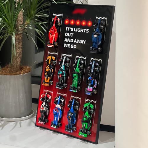 iLuane Display Wallboard for 66802 Display Frame for 10 Cars Ideal for Adult Collectors Home  Office Wall Mount Style BCars Not Included - Image 1