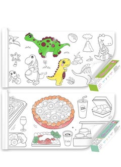 Generic Coloring Paper Roll for Kids, 300x30 cm Toddler Drawing Paper Roll, Squeaky Clean Sticky Wall Painting Stickers Set for Gift (Animal)  - Image 1