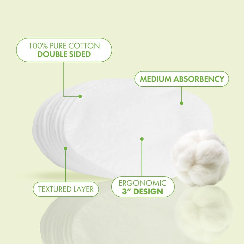 Intrinsics Premium Cotton Ovals (50 Count) â€“ Dual-Sided 3â€ Medium-High Absorbency Large Cotton Pads, Lint-Free Hypoallergenic Cotton for Makeup Removal, Cleansing, and Exfoliation - Image 2