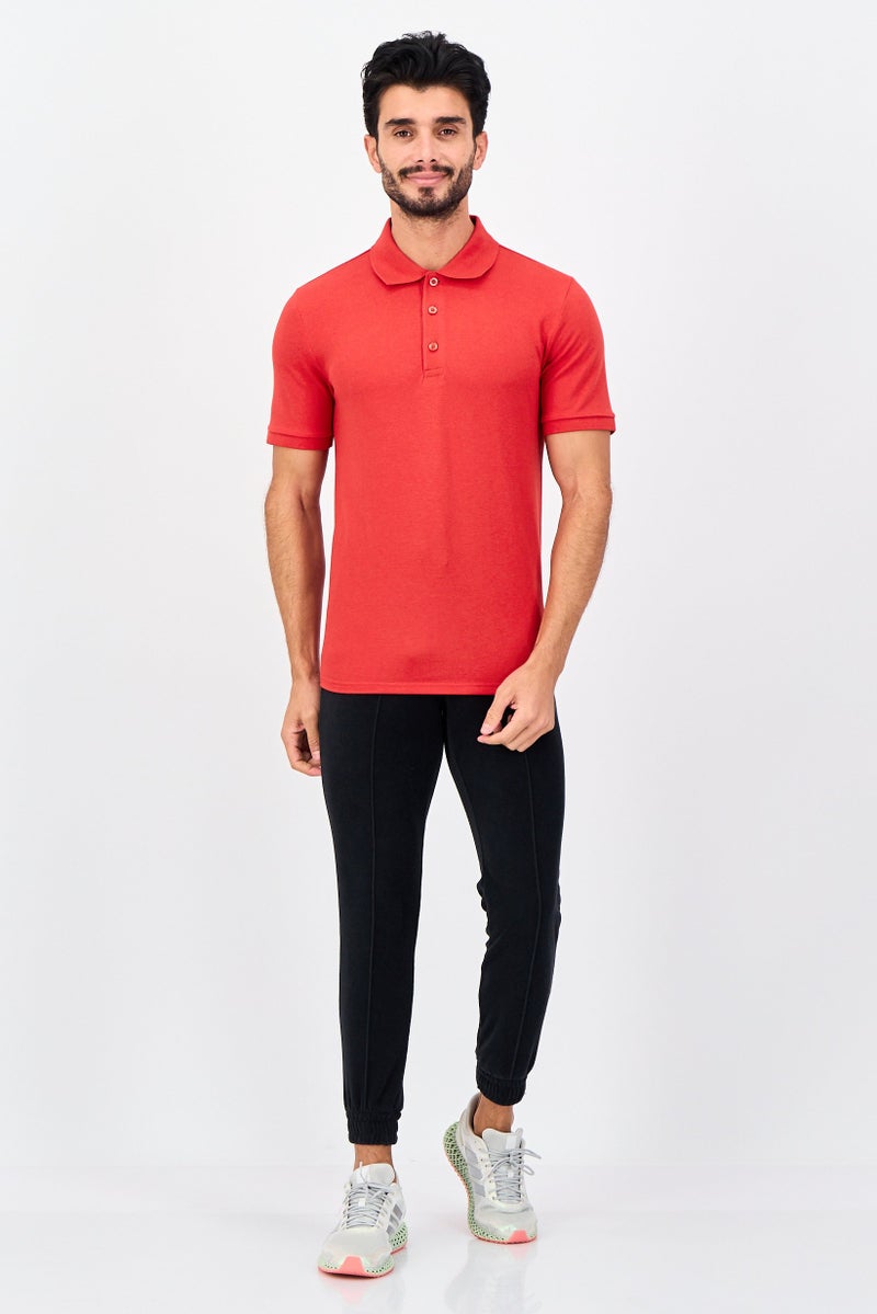PUMA Men Sportswear Fit Short Sleeve Essential Outdoor Polo Shirt, Red - Image 4