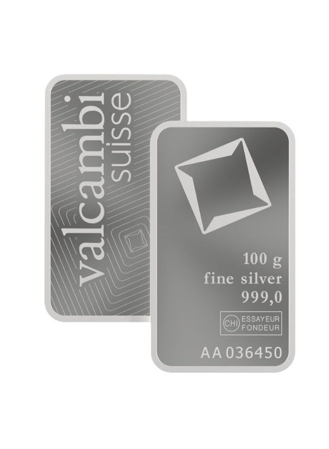 Silver Valcambi 100 Gram Silver Bar - Image 3