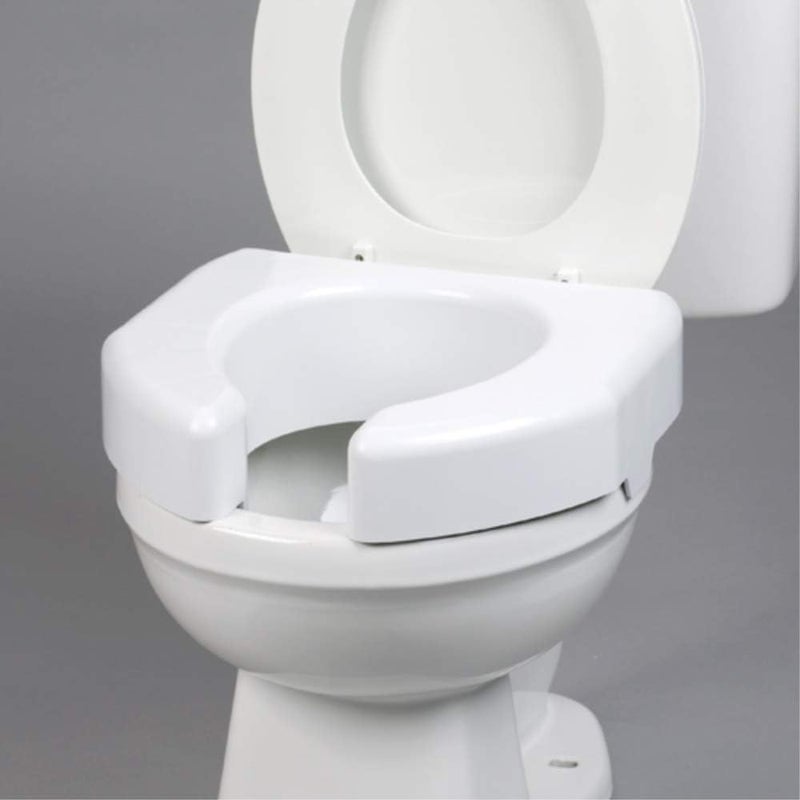 SP Ableware SP 3 Inch Extender Booster Elevated Raised Toilet Seat Risers for Seniors Adults Elderly Handicap Disabled Fits Most Standard and Elongated Toilets - White - Image 3