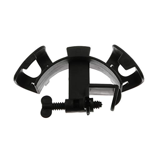 Maxmoral 2pcs Aquarium Water Tube Clamp Adjustable Plastic Fish Tank Pipe Holder Fixed Clips(Black) - Image 2