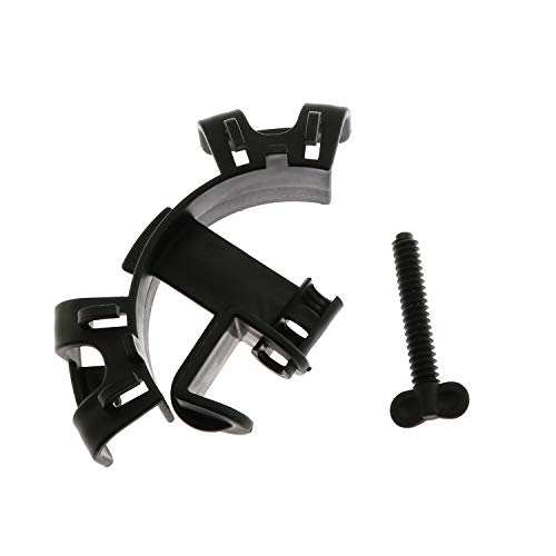 Maxmoral 2pcs Aquarium Water Tube Clamp Adjustable Plastic Fish Tank Pipe Holder Fixed Clips(Black) - Image 3