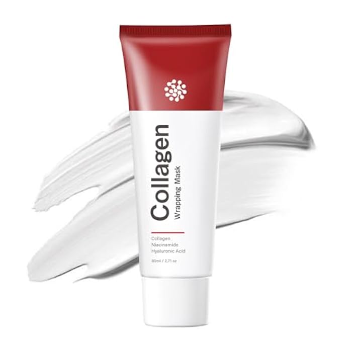 IREV Collagen Wrapping Mask, Peel Off Facial Mask, Face Masks Skincare, Hydrolyzed Collagen For Glowing Skin, Deep Repairing, Hydrating, Glass Skin,Facial Masks Skin Care, Face Moisturizer 80ml 2.71oz - Image 1