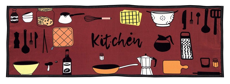 AAZEEM Kitchen Floor Mat & Runner with Anti Skid Backing, Set of 2 (40 x 120 & 40 x 60 cm) - Image 2