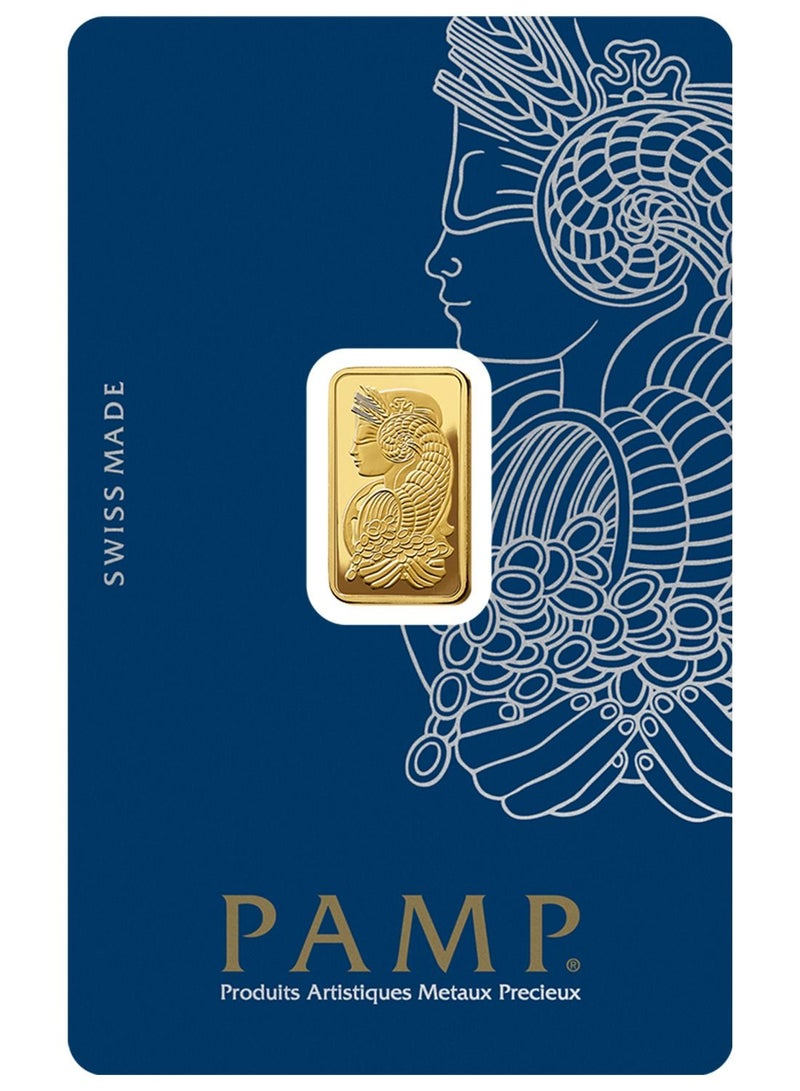 Pamp Suisse Queen Fortuna 24K 999.9 2.5g Pure Gold Bar 2.5 Grams - Image 1