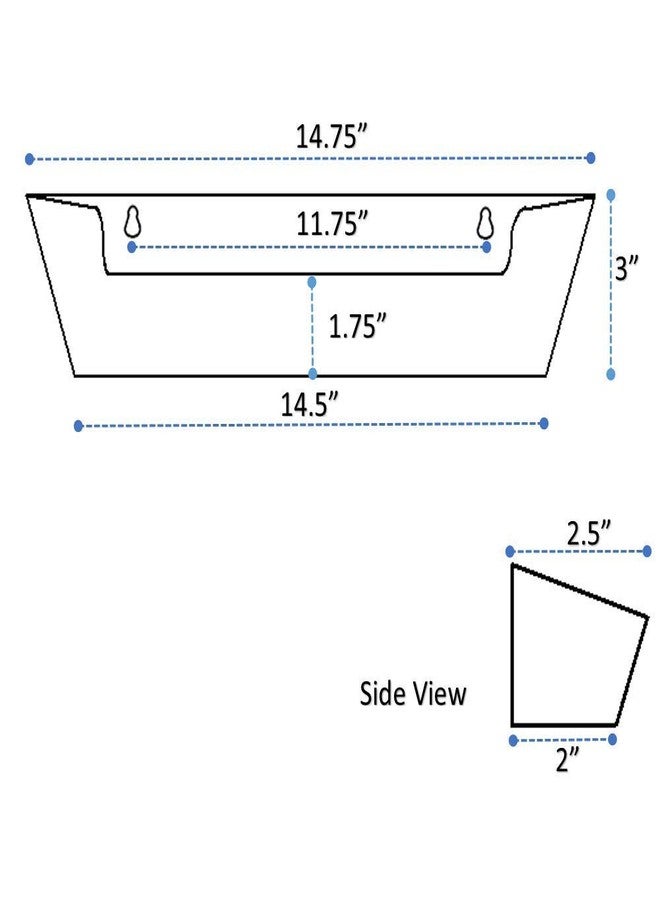 H. Bowes Sink Front Tip-Out Tray (for 15" Wide Space, 14-3/4" Tray Size, White) - Image 2
