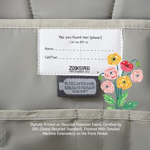 ZOOKEEPER School Bag for Boys & Girls Kids School Bags for 2-5 Years Lightweight, Water-Resistant Backpack for Toddlers, Preschool & Nursery Cute Butterfly Design (Pink, 8L) - Image 5