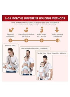 6 In 1 Multifunctional Baby Carrier Waist Stool Hip Seat Baby Carrier Suitable for 0-36 Months Baby - pzsku/ZB15F796F6C4BDA5465FCZ/45/_/1671634353/9286ba07-b3a3-46ed-a958-55f7cdb9686f