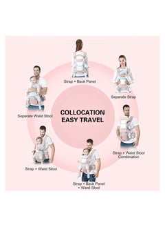 6 In 1 Multifunctional Baby Carrier Waist Stool Hip Seat Baby Carrier Suitable for 0-36 Months Baby - pzsku/ZB15F796F6C4BDA5465FCZ/45/_/1671634354/bd34fb60-bb11-46dd-bc74-2a85c22c3a43