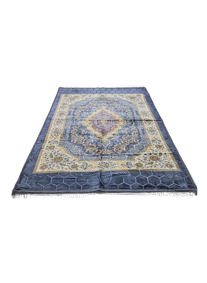 SMART HOME Excellent velvet carpets and rugs, padded and soft to the touch, with beautiful 3D patterns a ground seating mat for trips, camping, hiking, and wilderness, a luxurious rug, size 230X160 cm - Image 5