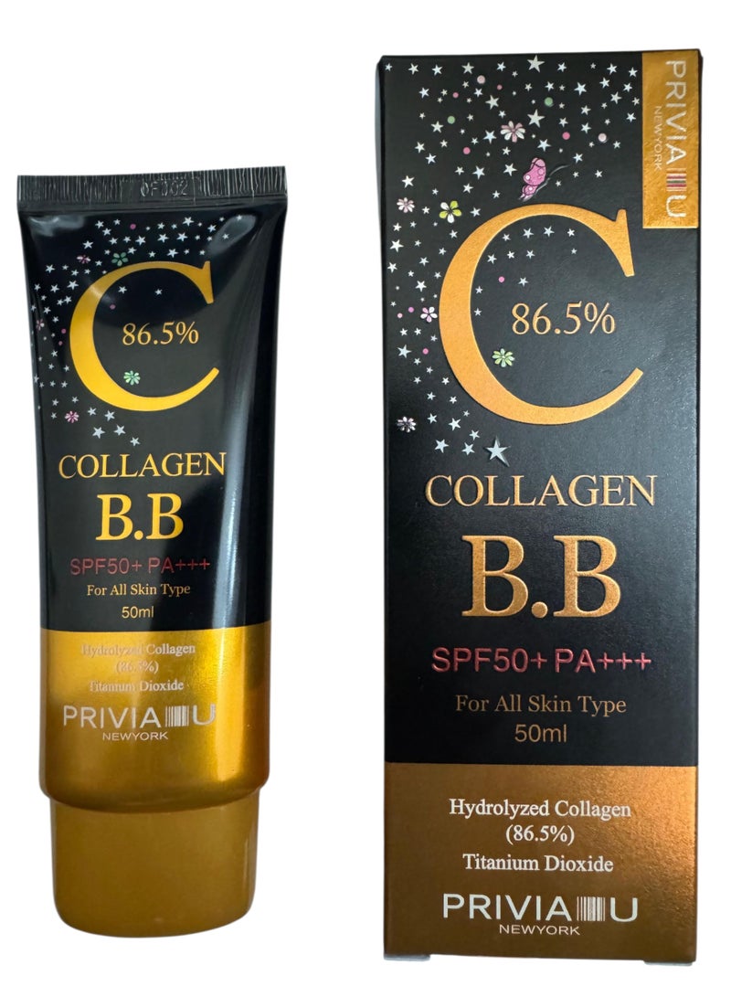 PRIVIA Collagen Blemish Balm SPF 50+ 50ML - Image 1