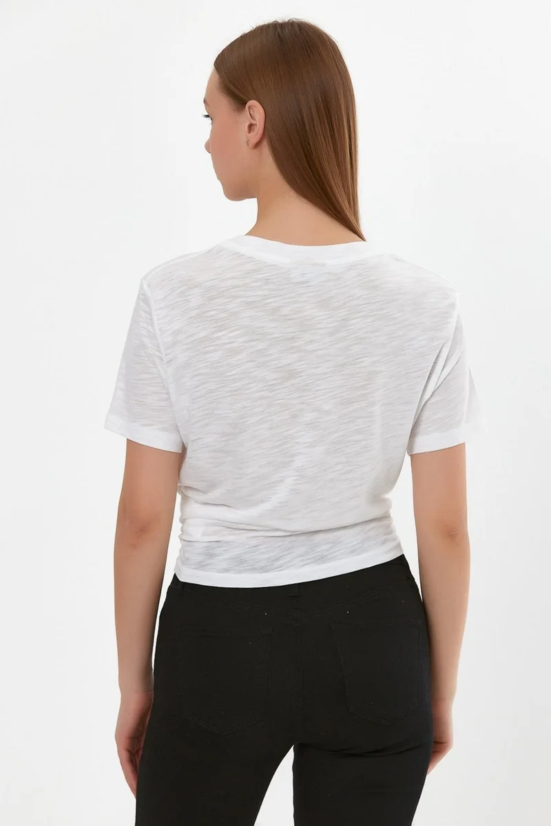 Alexander Gardi Printed Lace-Up T-Shirt (B22-24300)
