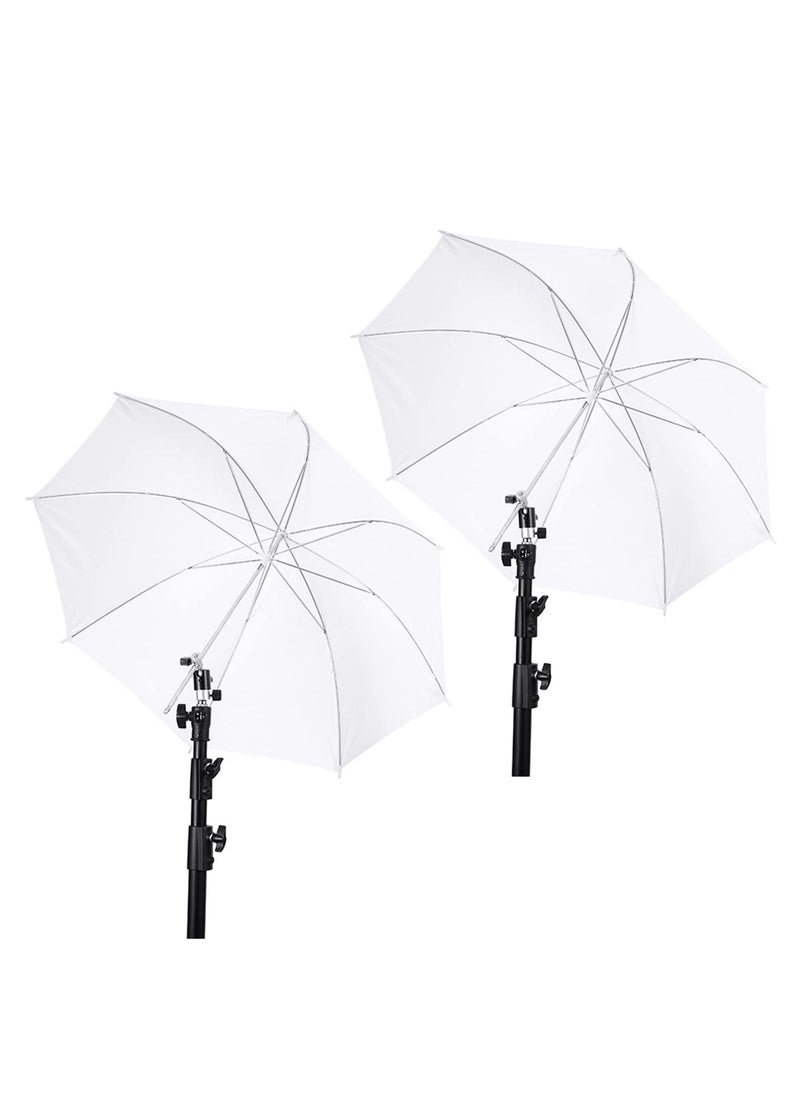 Generic - 2pack 33" white Translucent Soft Light or Gold Black Reflective Professional Photography Studio Lighting Umbrellas - Image 1