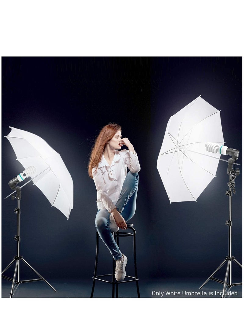 Generic - 2pack 33" white Translucent Soft Light or Gold Black Reflective Professional Photography Studio Lighting Umbrellas - Image 1