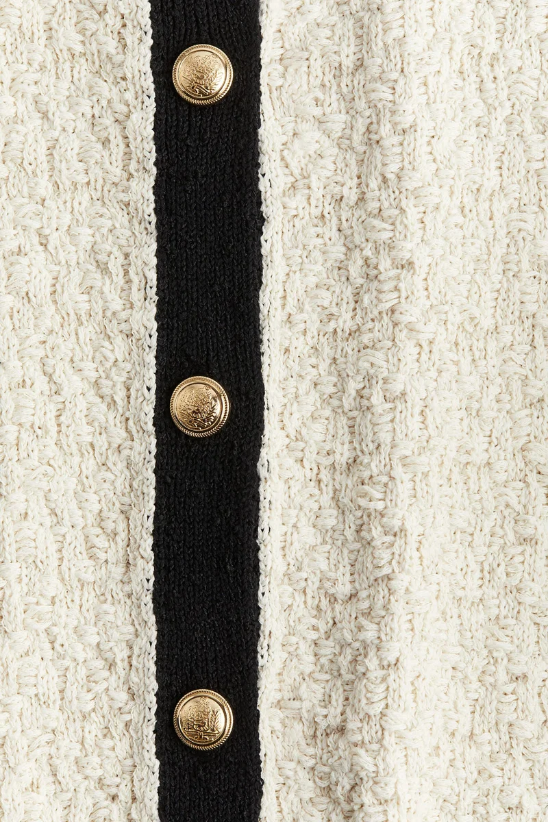 H&M Textured-Knit Cardigan