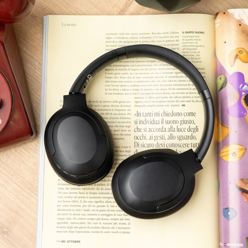 moodix Wireless Over the Ear Headphones, Active Noise Cancelling Headphones, 10 Hours Playtime, Bluetooth Headphones, Hands-Free Mic & Voice Assistant, Lightweight Case - Image 5