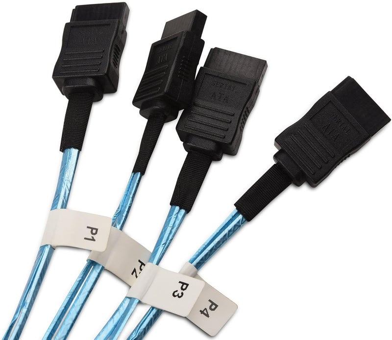 CableMatters Internal Mini SAS to SATA Cable 3.3 Feet (SFF-8087 to SATA Forward Breakout) - Image 4