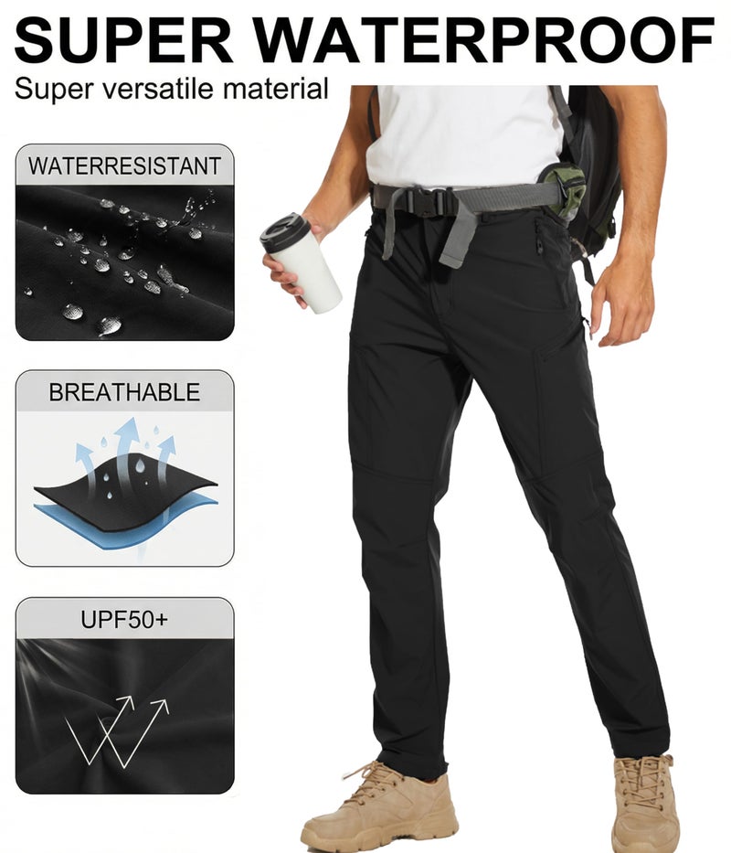Arunlluta Hiking Pants for Men, Hiking Travel Pants Water-Resistant Mens Work Pants Stretch Quick Dry Lightweight - Image 5
