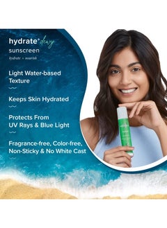 Aqualogica Aqualogica Hydrate+ Dewy Sunscreen SPF 50 PA+++ 50g UVA/B and Blue Light Protection for Men and Women For Oily, Combination and Dry Skin Fragrance-Free  - Image 4
