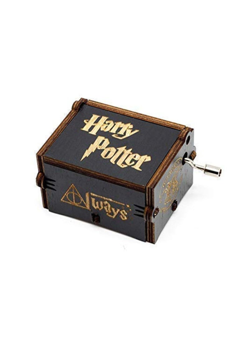 Caaju Music Box Hand Cranked Collectable Wooden Engraved Musical Box Pack Of 1 - Image 2