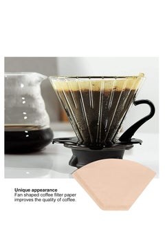 Qahwa 100 Piece Coffee Paper Filter , Size 02 Brown  - Image 3