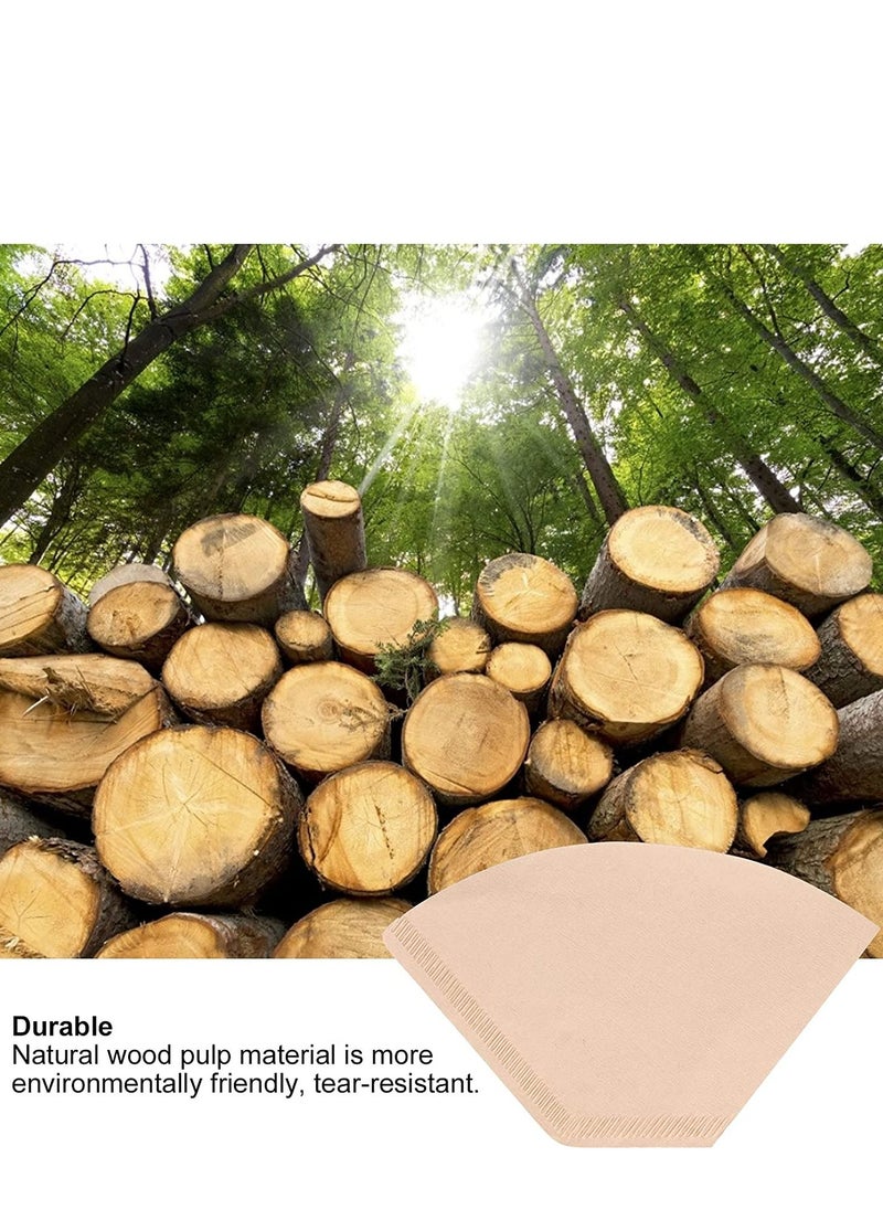 Qahwa - 100 Piece Coffee Paper Filter , Size 02 Brown - Image 1