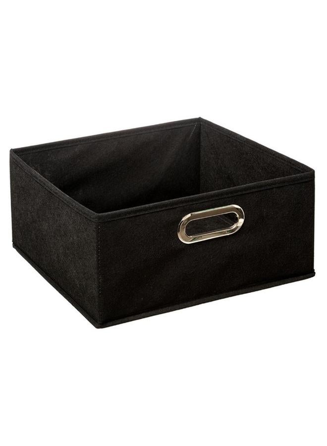 Five Simply Smart Polypropylene and Metal Foldable Storage Box Black 31 x 15cm 138886J - Image 1