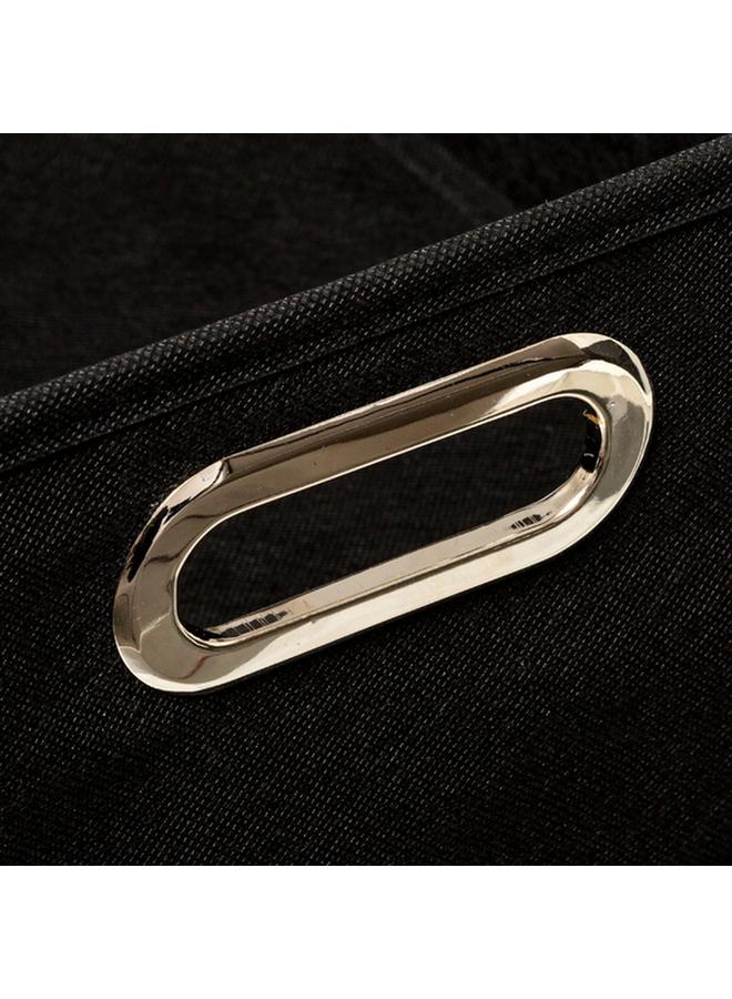 Five Simply Smart Polypropylene and Metal Foldable Storage Box Black 31 x 15cm 138886J - Image 2