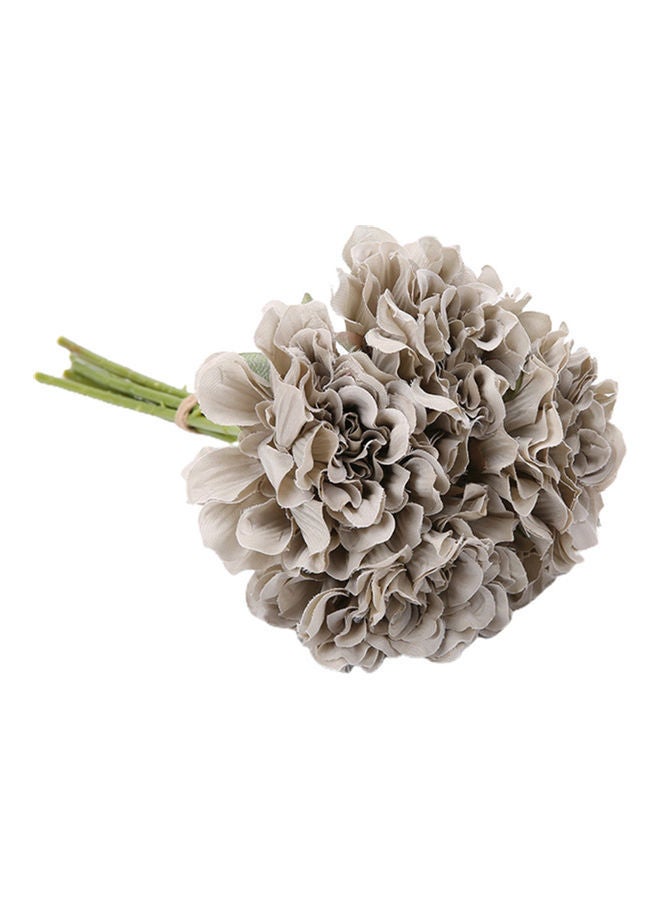 NIBEMINENT Artificial Flowers Bouquet Grey