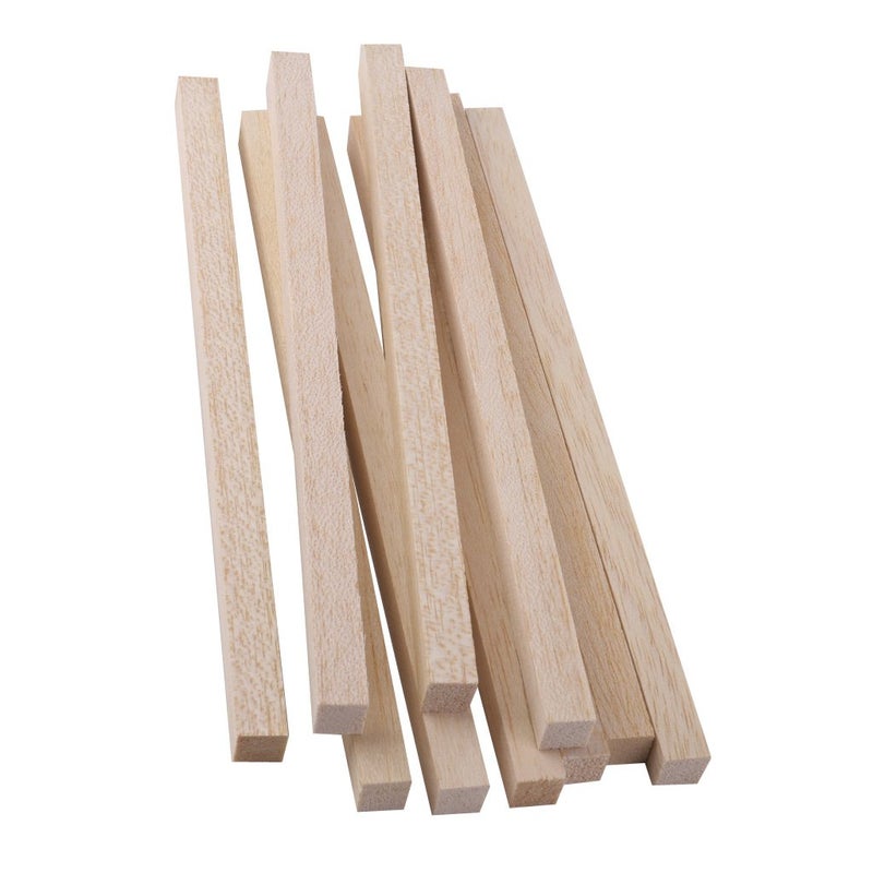 Segolike 20 Pieces Wood Art Craft Wooden Sticks Pieces Dowels Pole Rods Sweet Trees Wood Stick 200mmx10mm - Image 4