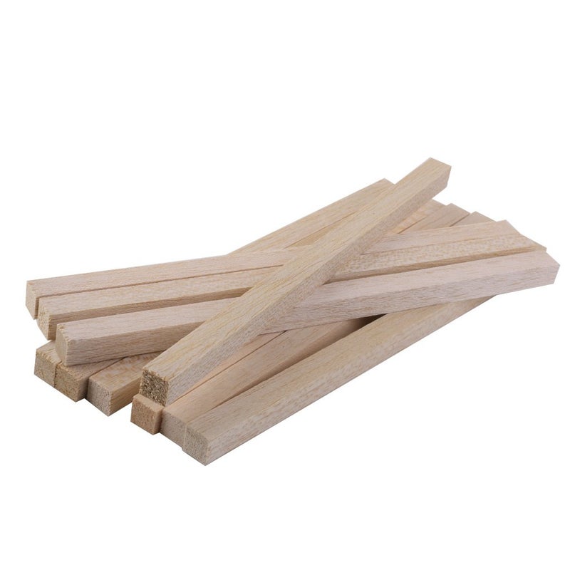 Segolike 20 Pieces Wood Art Craft Wooden Sticks Pieces Dowels Pole Rods Sweet Trees Wood Stick 200mmx10mm - Image 5
