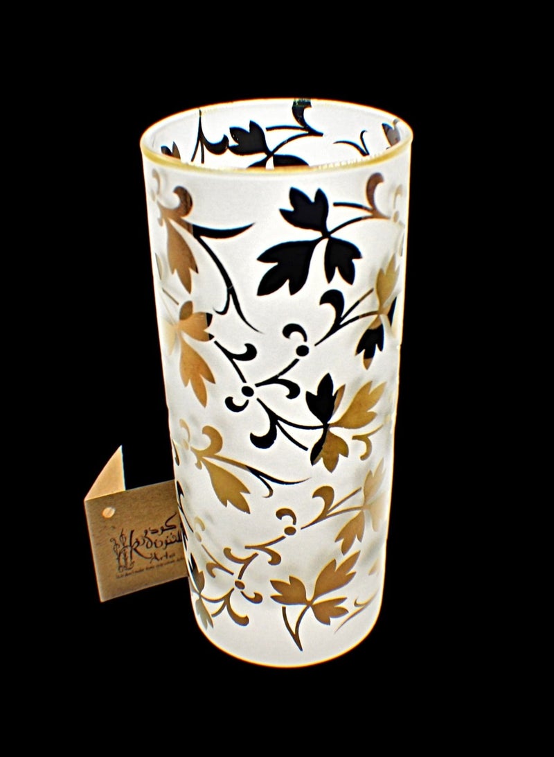 كودو آرتس أكواب زجاج للماء او العصائر مزخرفة - Image 2