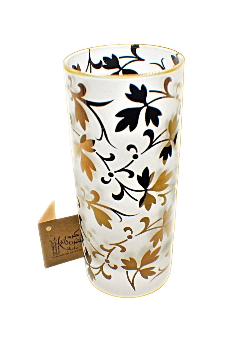 كودو آرتس أكواب زجاج للماء او العصائر مزخرفة - Image 3