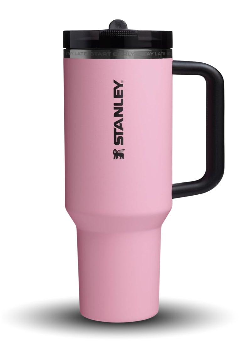 Stanley Messi x Quencher ProTour 40oz Limited Edition Flip Straw Tumbler – Vacuum Insulated Stainless Steel Travel Mug with Handle, BPA-Free Leak Resistant Water Cup, Car Cup Holder Compatible, Eco-Friendly Sports Hydration Bottle for Gym, Travel & Daily Use | GOAT Pink - Image 1
