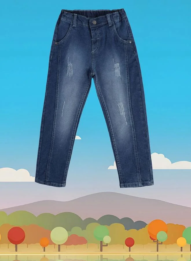 MINIKLUB Boys Light Distress Faded Jeans