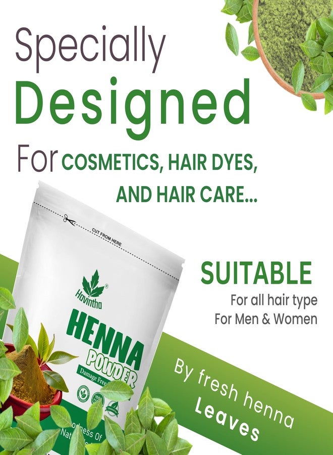 Havintha Natural Henna Powder for Hair Color | 100% Natural Hair Dye | Shiny, Smoothning, Hair Growth, Deep Conditioning, Frizzy Damaged Hair Powder- Lawsonia Inermis - 200gm - Image 4