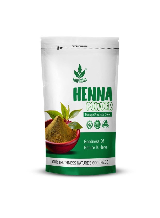 Havintha Natural Henna Powder for Hair Color | 100% Natural Hair Dye | Shiny, Smoothning, Hair Growth, Deep Conditioning, Frizzy Damaged Hair Powder- Lawsonia Inermis - 200gm - Image 1