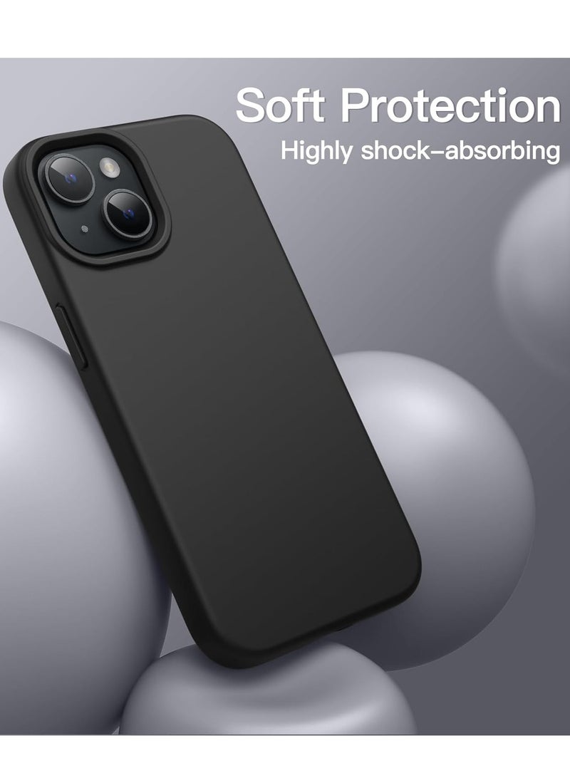 BORTONY iPhone 13 Case Liquid Silicone Anti Scratch Anti Fingerprint Soft Silky Touch Shockproof Protective Cover for Apple iPhone 13  - Image 3
