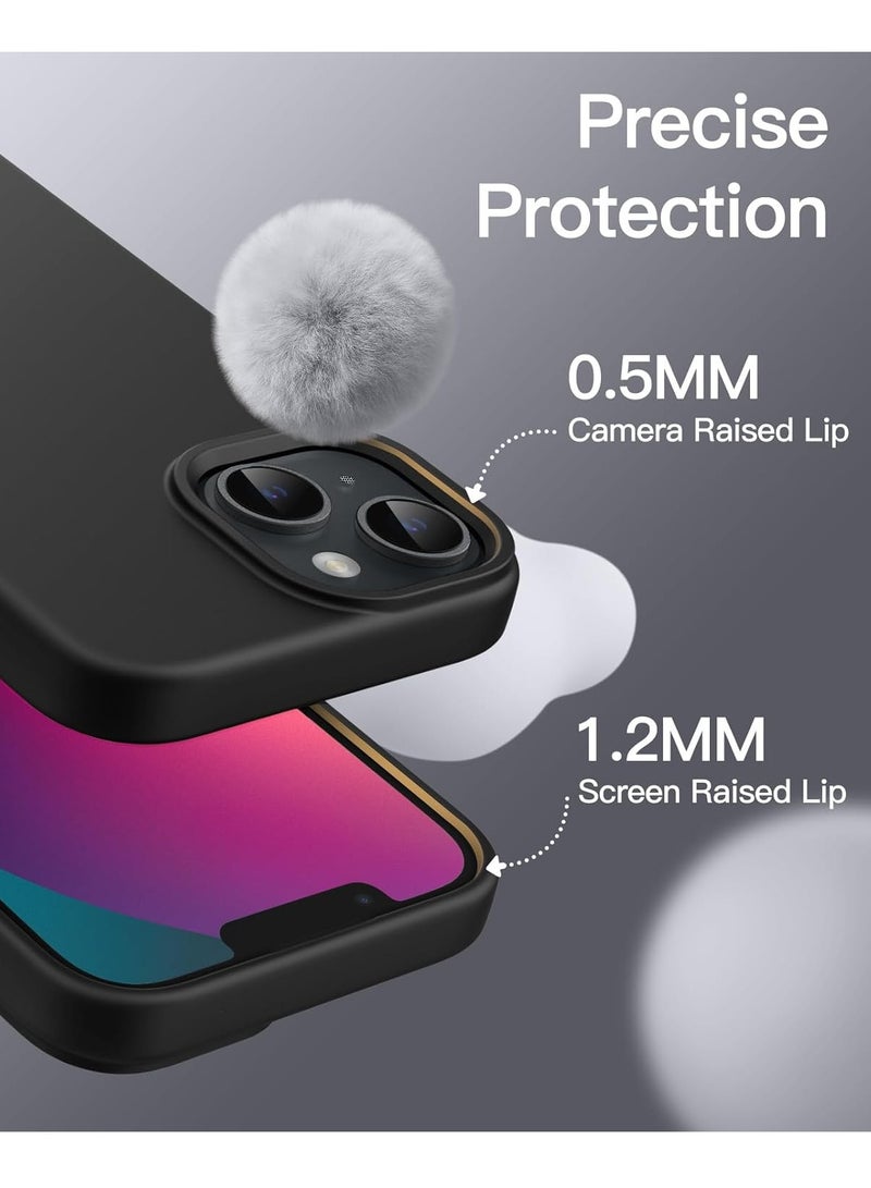 BORTONY iPhone 13 Case Liquid Silicone Anti Scratch Anti Fingerprint Soft Silky Touch Shockproof Protective Cover for Apple iPhone 13  - Image 4