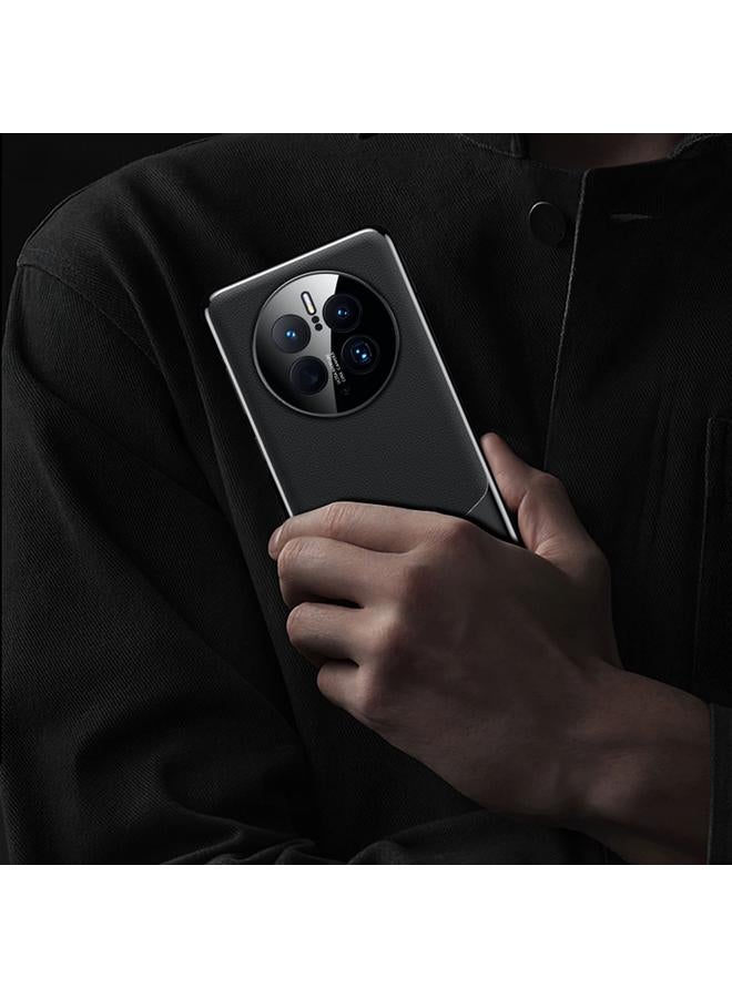 S-TOP Case For Huawei Mate 40 Electroplated PC + Leather Shockproof Phone Case - Image 3