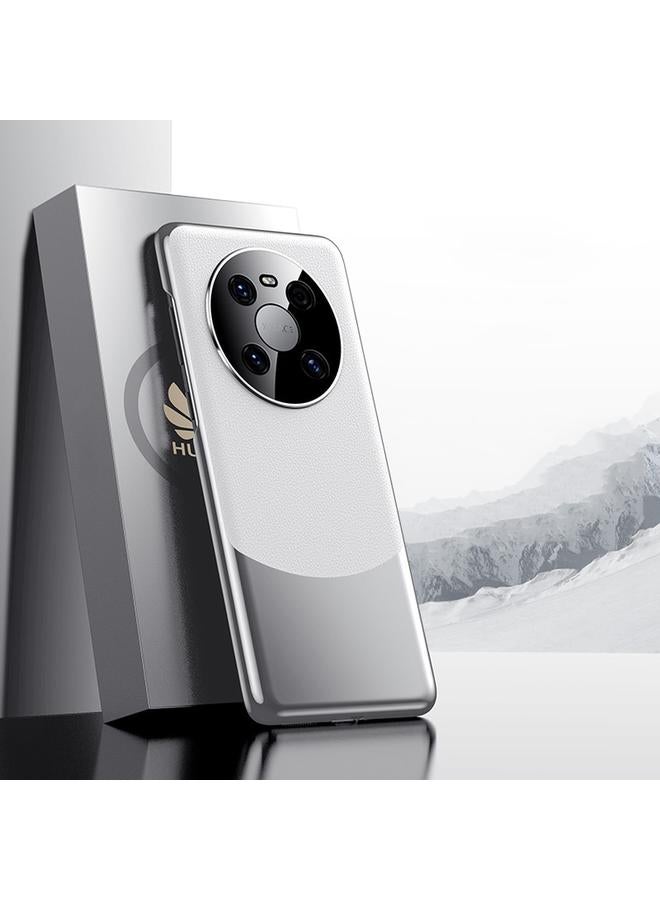 S-TOP Case For Huawei Mate 40 Electroplated PC + Leather Shockproof Phone Case - Image 1