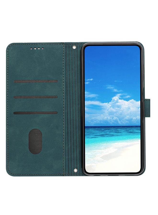 اس-توب جراب لهاتف Samsung Galaxy A05s مصنوع من الجلد المنقوش على شكل قلب مع حبل طويل - Image 3