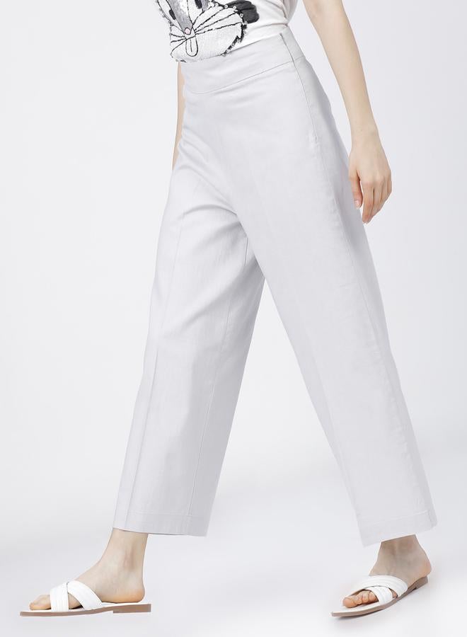 Tokyo Talkies Solid High Rise Flared Trousers - Image 2