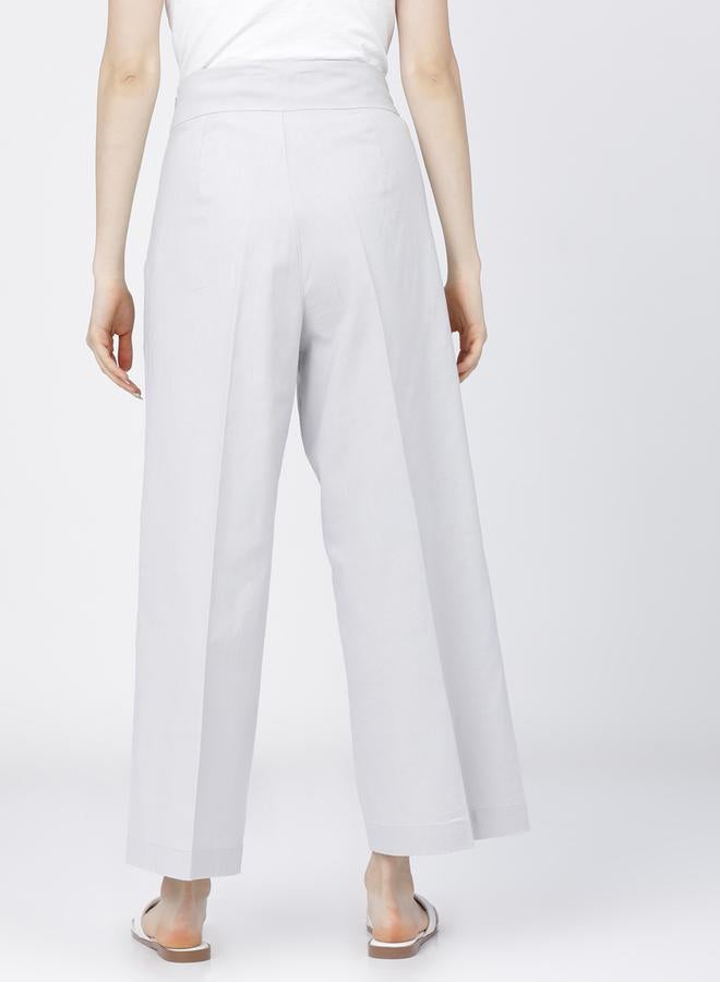 Tokyo Talkies Solid High Rise Flared Trousers - Image 3