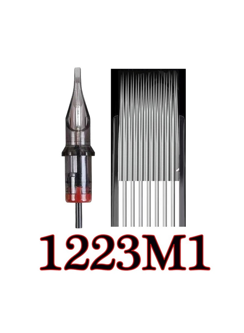 10-Pieces Disposable Tattoo Needles,Sterilized Safety Magnums Needle,Most Common Paint Perfectly Tattoo Needles,Size 1223M1 - Image 1