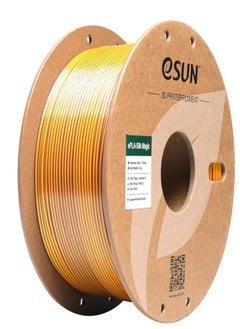 eSUN eSUN Silk Dual-Color PLA Filament 1.75mm, Co-Extrusion Silk Magic PLA 3D Printing Filament, Gradient Changing 1KG Spool (2.2 LBS) for 3D Printers, Silk Purple Gold 