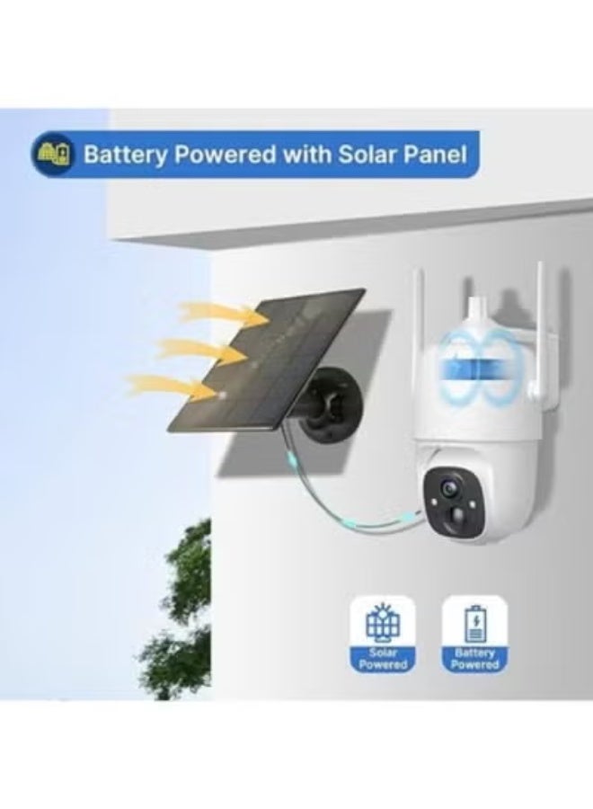 Wireless Outdoor Camera CQ1 – 3MP HD, 360° Rotation, Solar Power, 2-Way Audio & Color Night Vision - Image 3